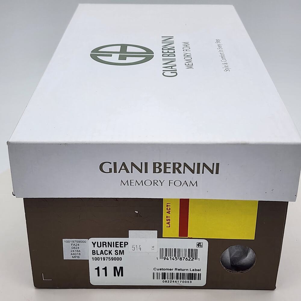 NEW - Giani Bernini YurnieEP Black Thong Slide Sandals Women's 11 M - Picture 7 of 7